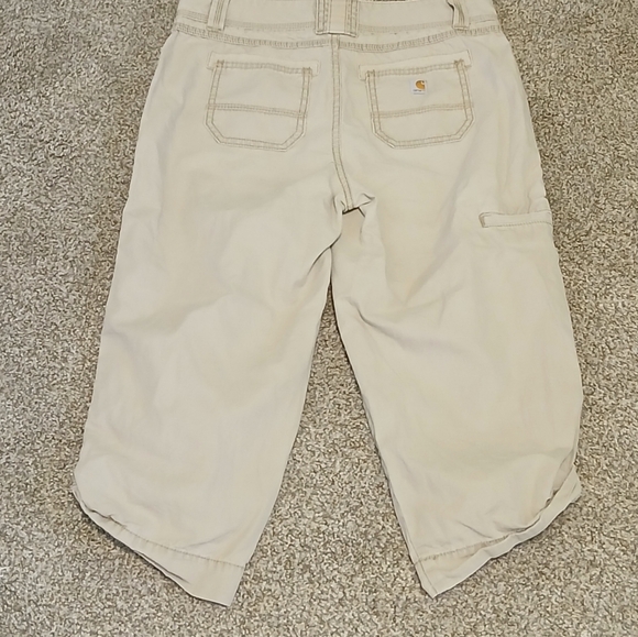 Carhartt Mid-Rise Relaxed Fit Crop Capri Pants Women's Size 6 - Picture 2 of 4